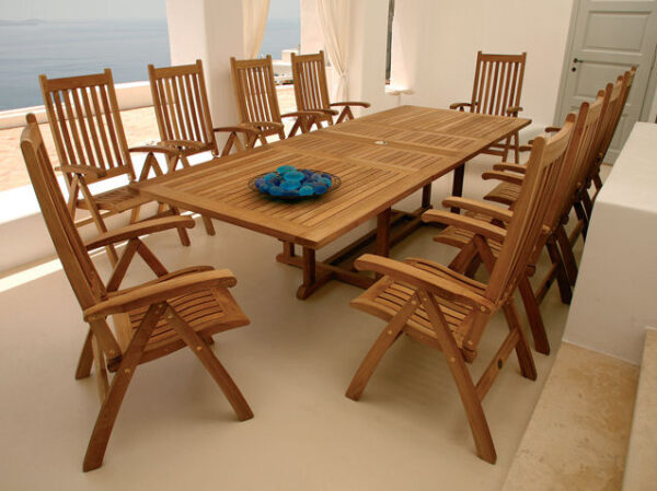 Barlow Tyrie Ascot 10 Seat Dining Set