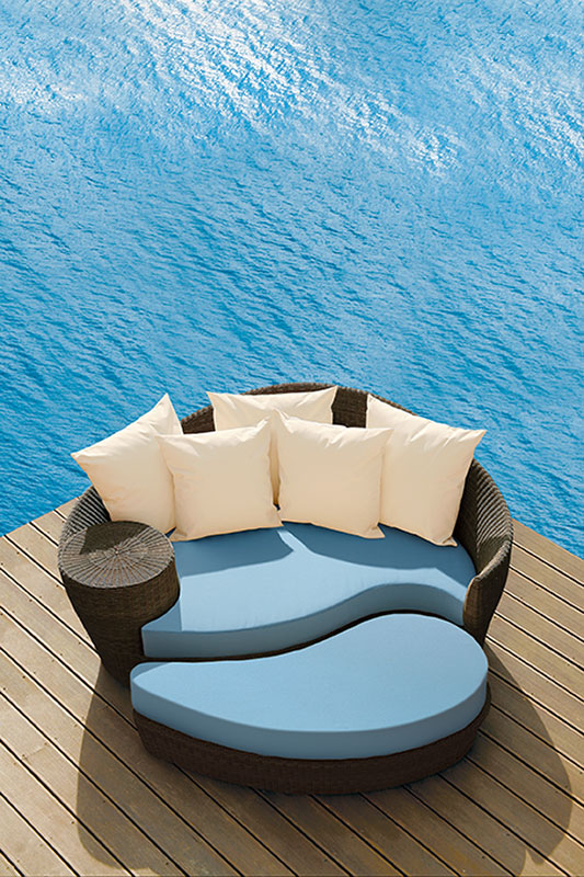 Dune Deep Seating Daybed On Now At, Wicker Patio Daybed With Ottoman