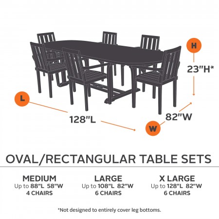 Classic Accessories Veranda Table Set Covers CA-709-00