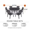 Classic Accessories Ravenna Table and Chair Cover CA-55-1XX-025101-EC