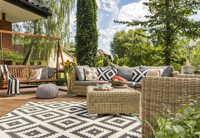 Outdoor Patio Rugs From Atlantic, What Are Indoor Outdoor Rugs Made Of